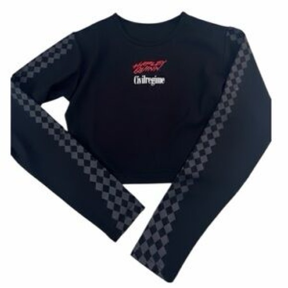 Civil Regime X Marvel Harley Quinn Crop Top Long Sleeve - Picture 2 of 9